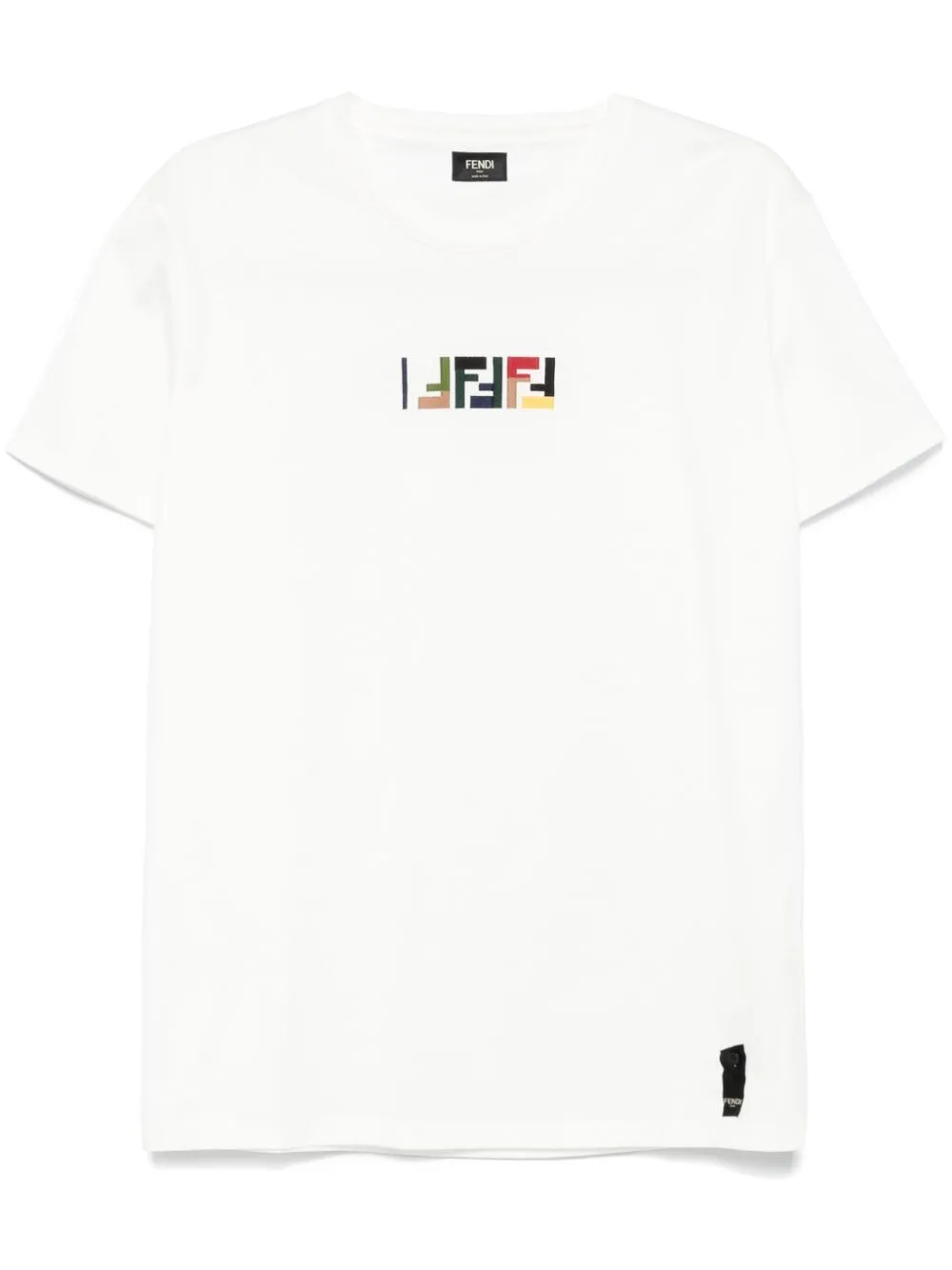 FENDI Triple FF Embossed Women’s Cotton T-Shirt
