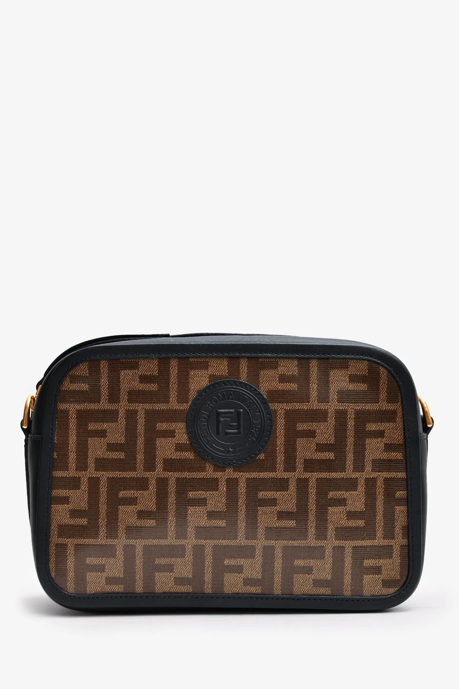 Fendi Zucca Logo Coated Canvas Small Camera Bag
