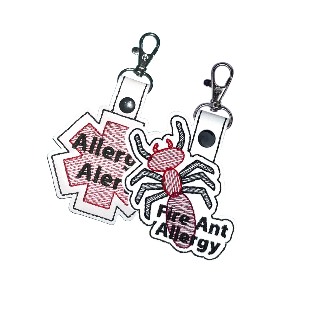 Fire Ant Allergy Bag Tag