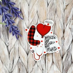 Flatback (Small)-Nurse Love (Buffalo Plaid)