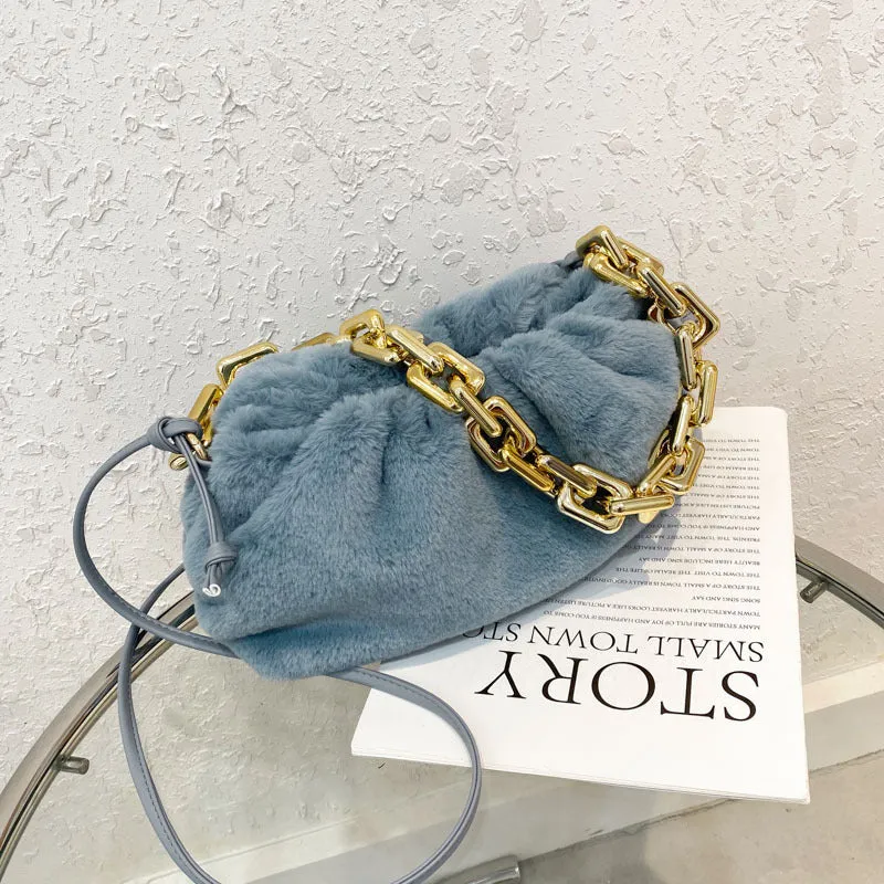 Furry Plush Shoulder Bag