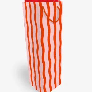 Fussy Stripe Wine Gift Bag