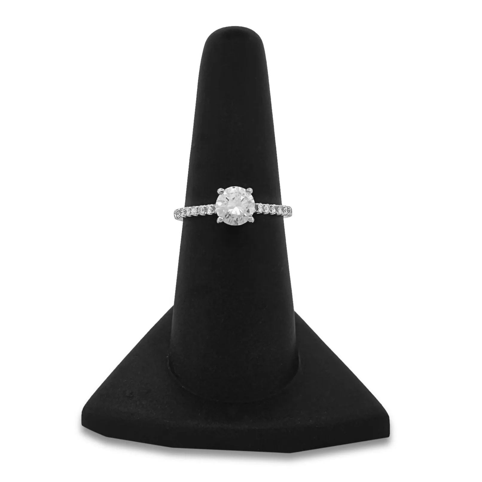 GIA Graded 0.77ct Round Brilliant Center With Hidden Halo Natural Diamond Engagement Ring in 18k White Gold