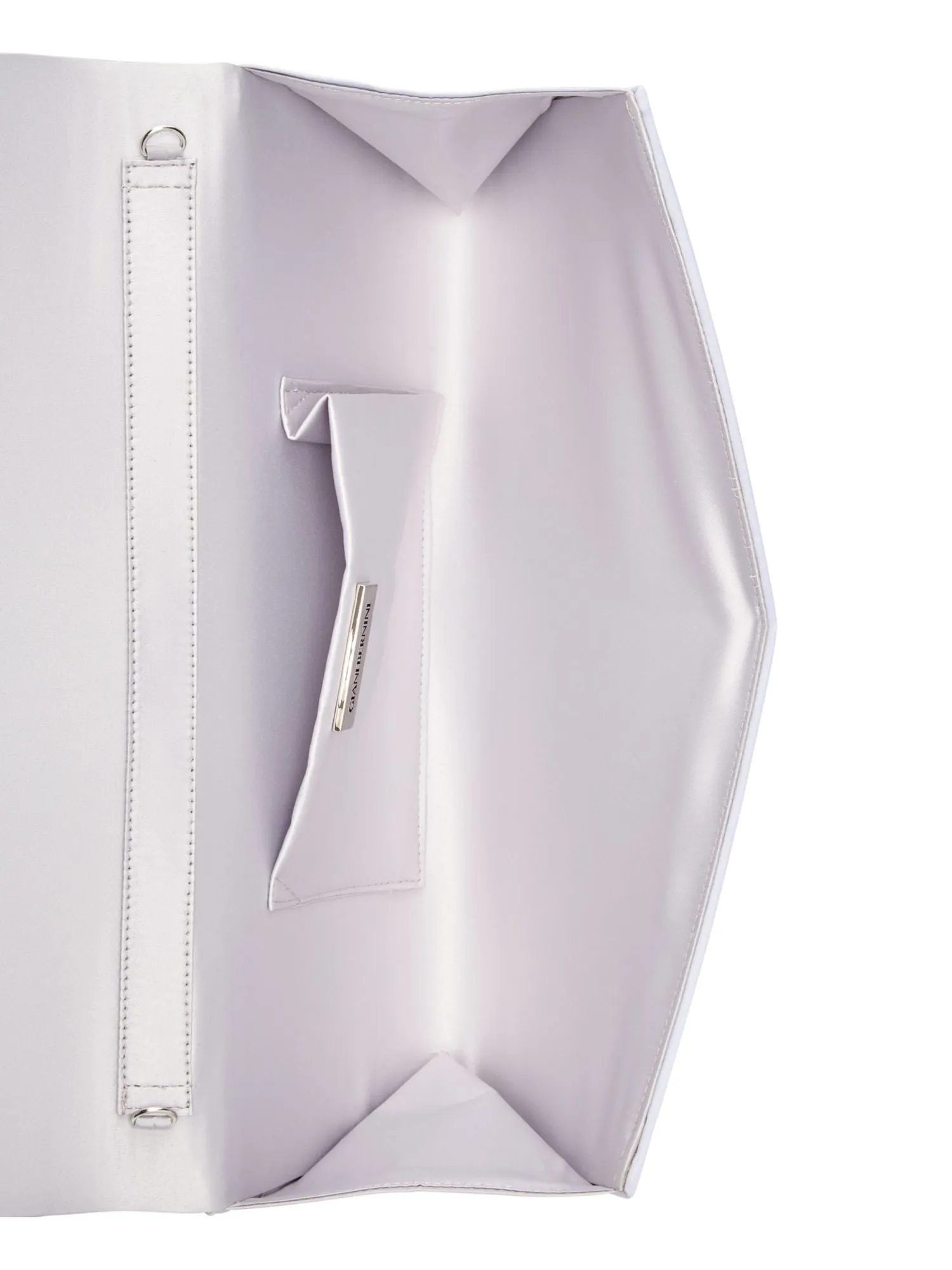 Giani Bernini Women's Silver Embellished Chain Strap Clutch Crossbody Bag Purse