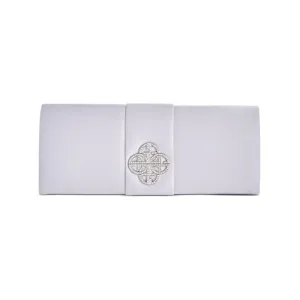 Giani Bernini Women's Silver Embellished Chain Strap Clutch Crossbody Bag Purse