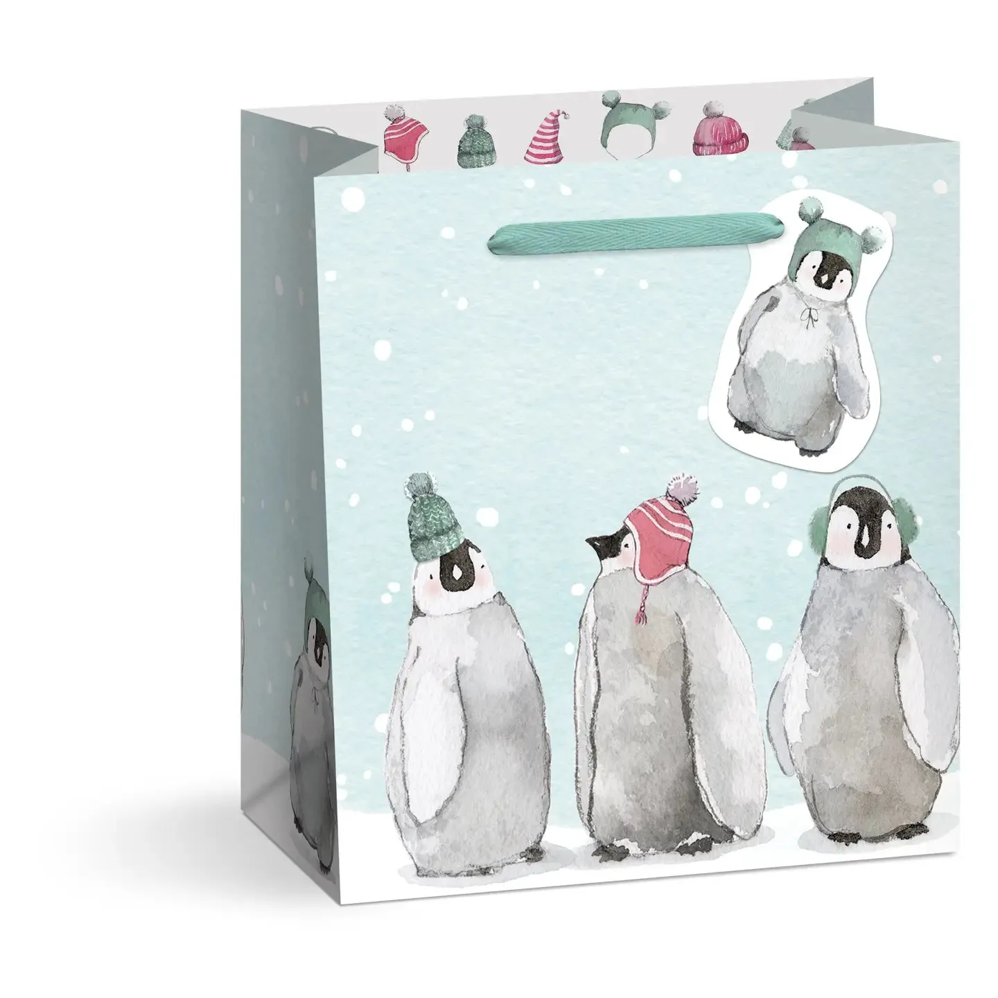 Gift Bag Medium - Cozy Penguins