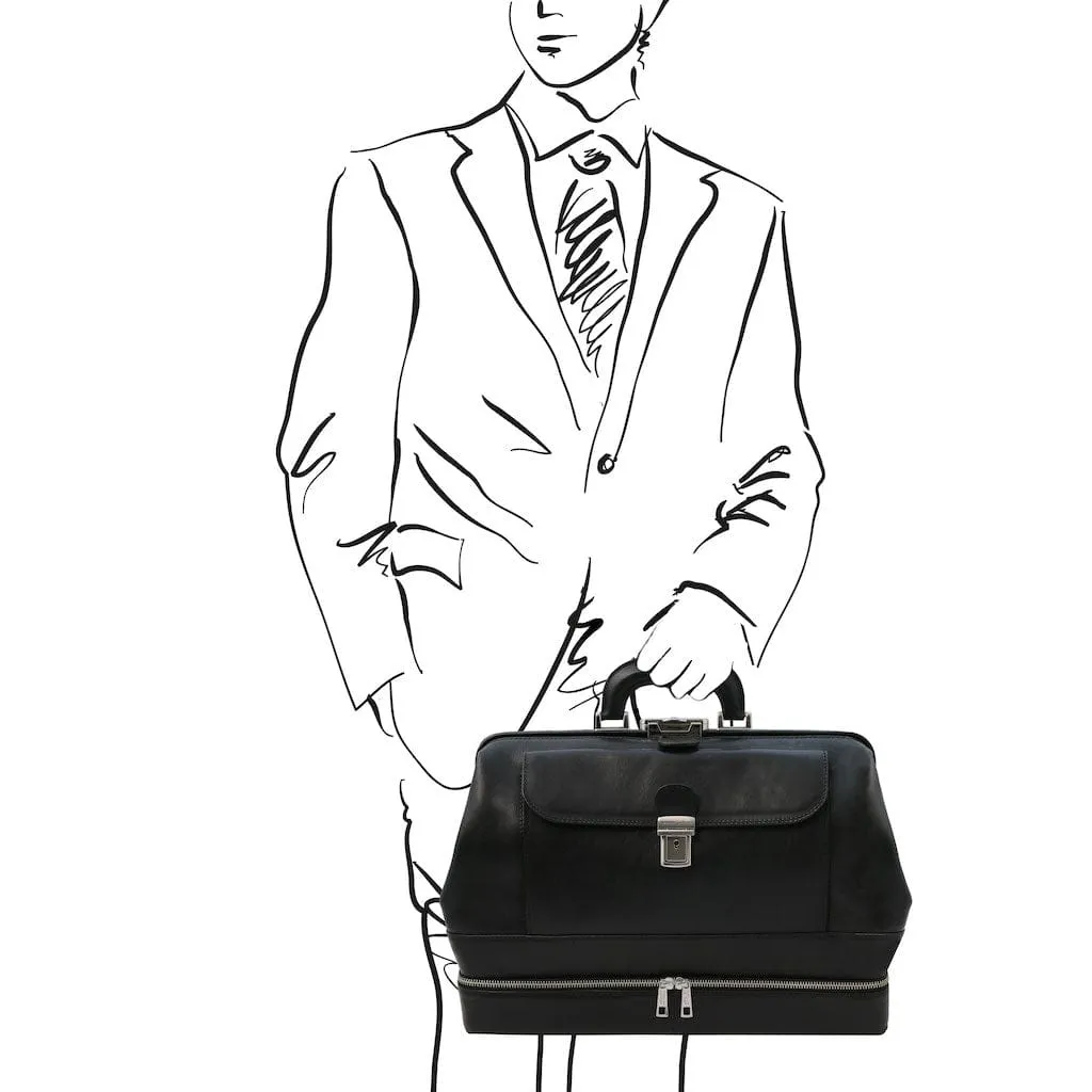 Giotto - Exclusive double-bottom leather doctor bag | TL142344