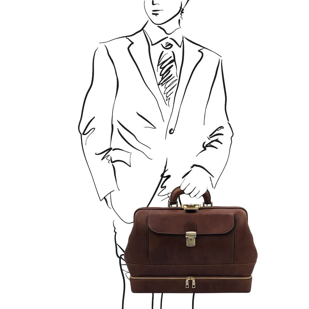 Giotto - Exclusive double-bottom leather doctor bag | TL142344