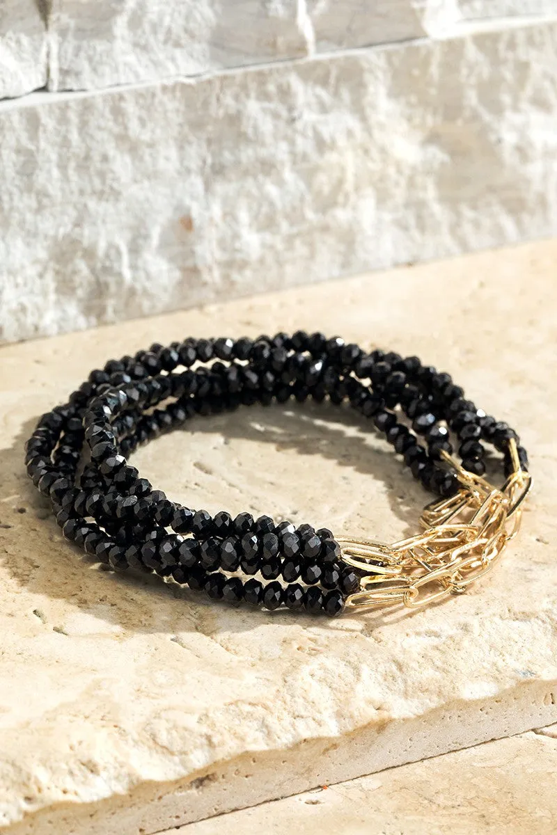Glass Chain Bracelet