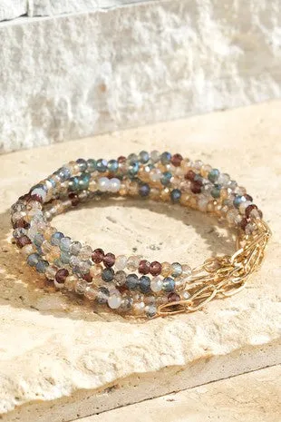 Glass Chain Bracelet
