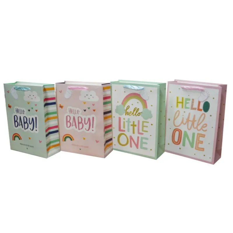 Glitter Baby Medium Gift Bag - 18cm x 23cm x 10cm