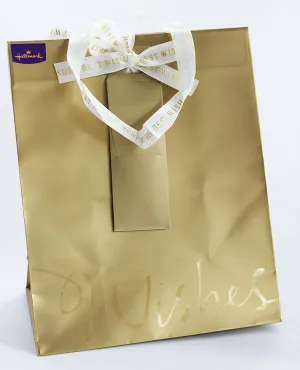 Gold Best Wishes Wedding Gift Bag
