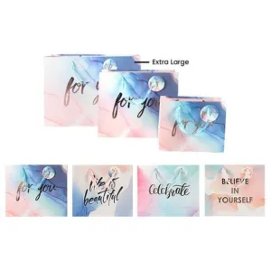 Gradient Watercolour XL Gift Bag - 42cm x 31cm x 12cm