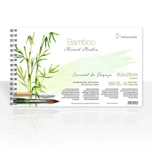 Hahnemühle Bamboo Carnet de Voyage Mixed Media Pad 265gsm (125lb) 15.3 x 25cm