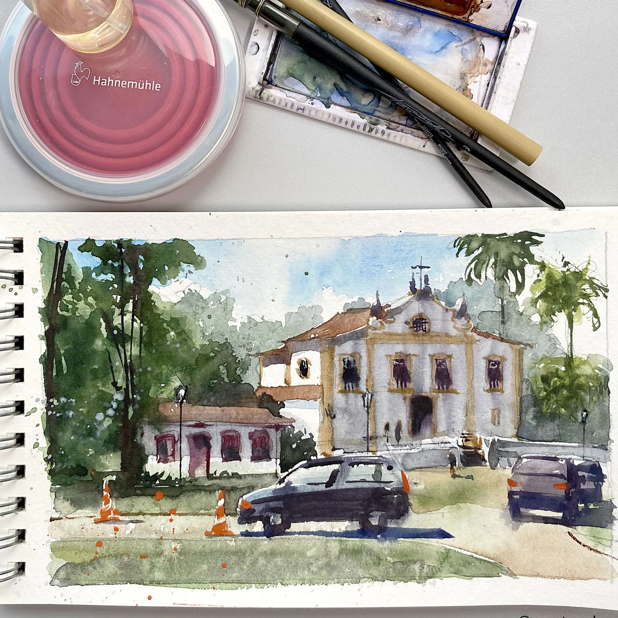 Hahnemühle Bamboo Carnet de Voyage Mixed Media Pad 265gsm (125lb) 15.3 x 25cm