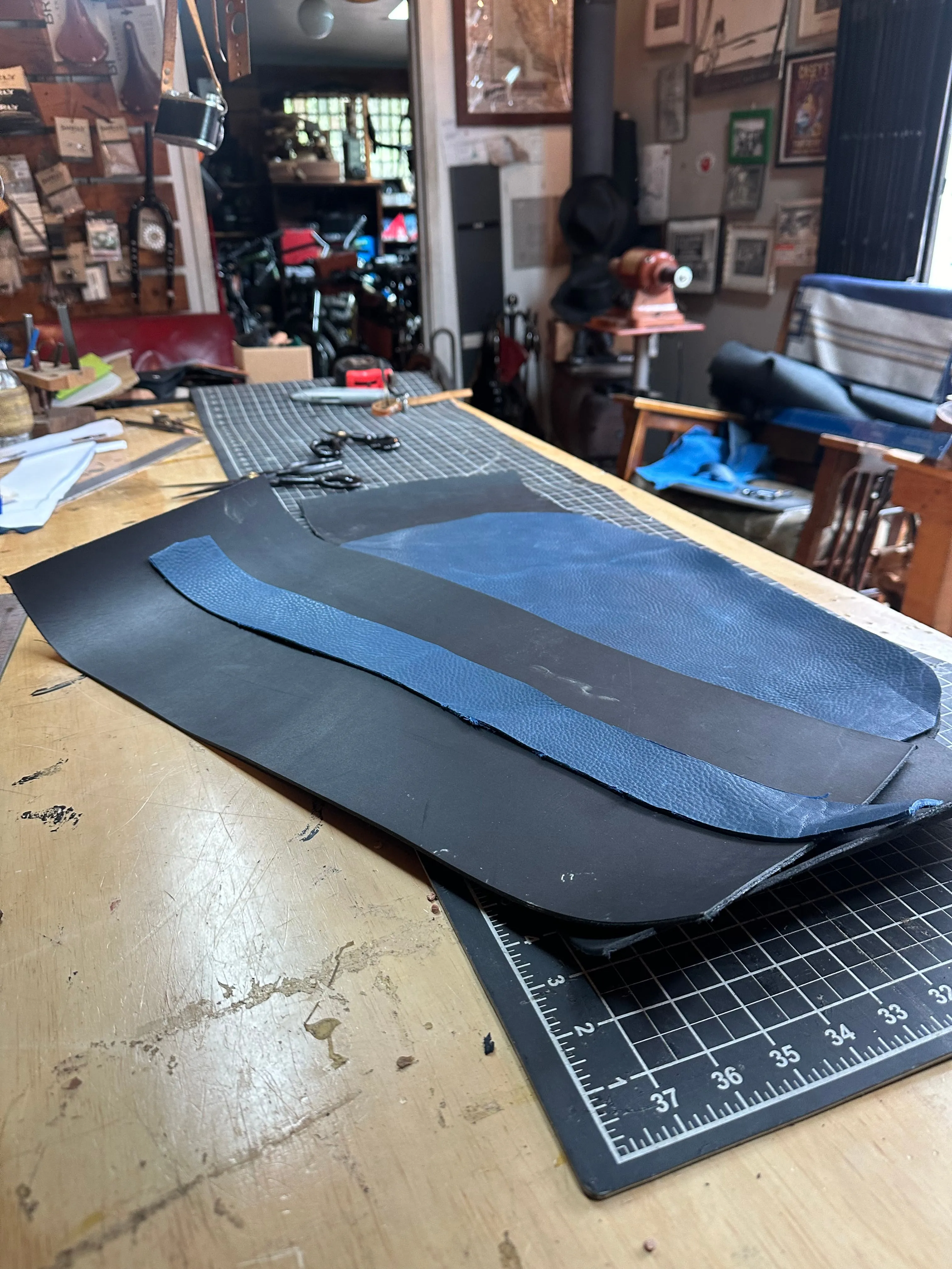 Handmade Leather Backpack with Large Compartment