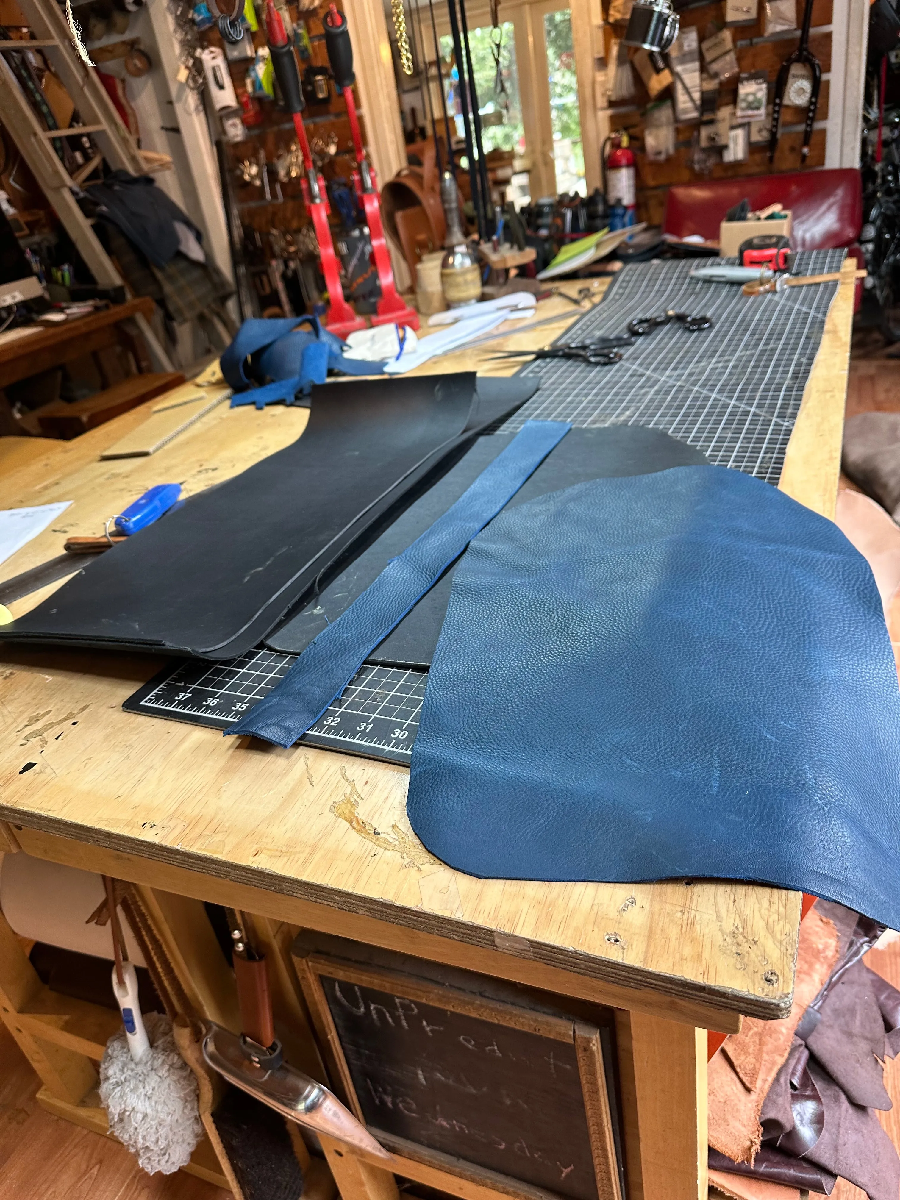 Handmade Leather Backpack with Large Compartment
