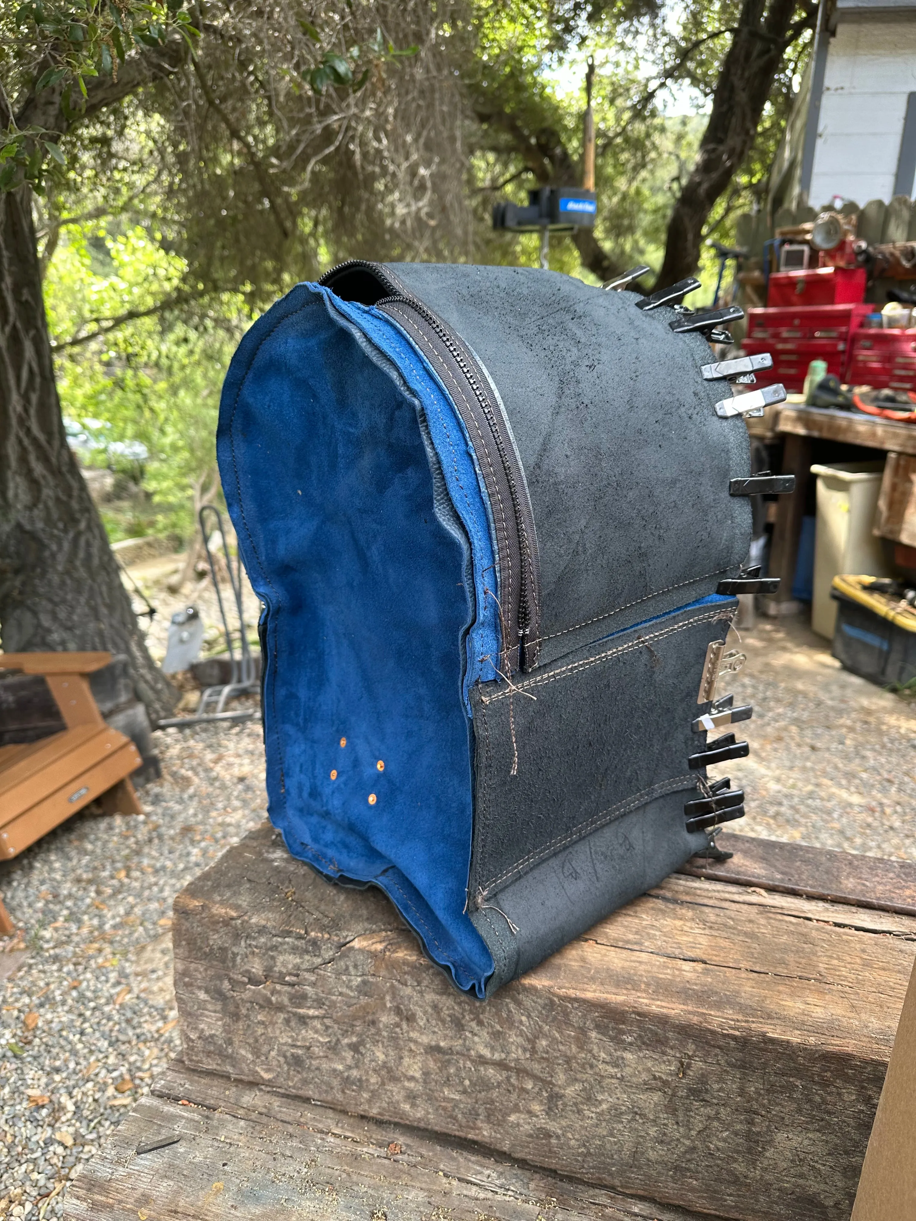 Handmade Leather Backpack with Large Compartment