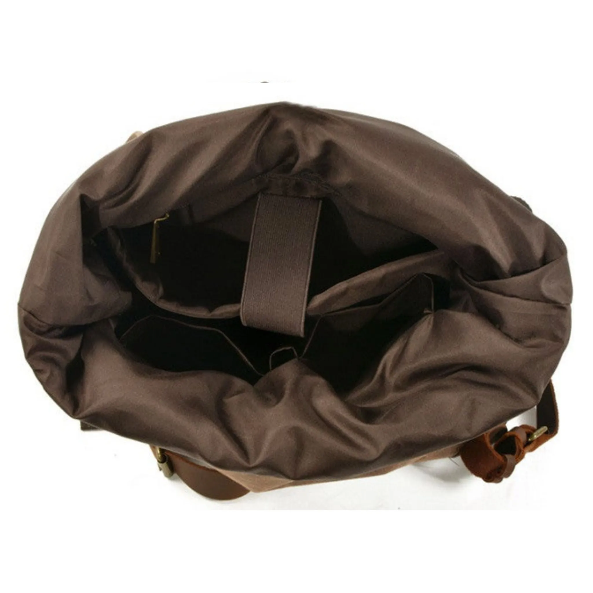 Handmade Waxed Canvas Leather Backpack