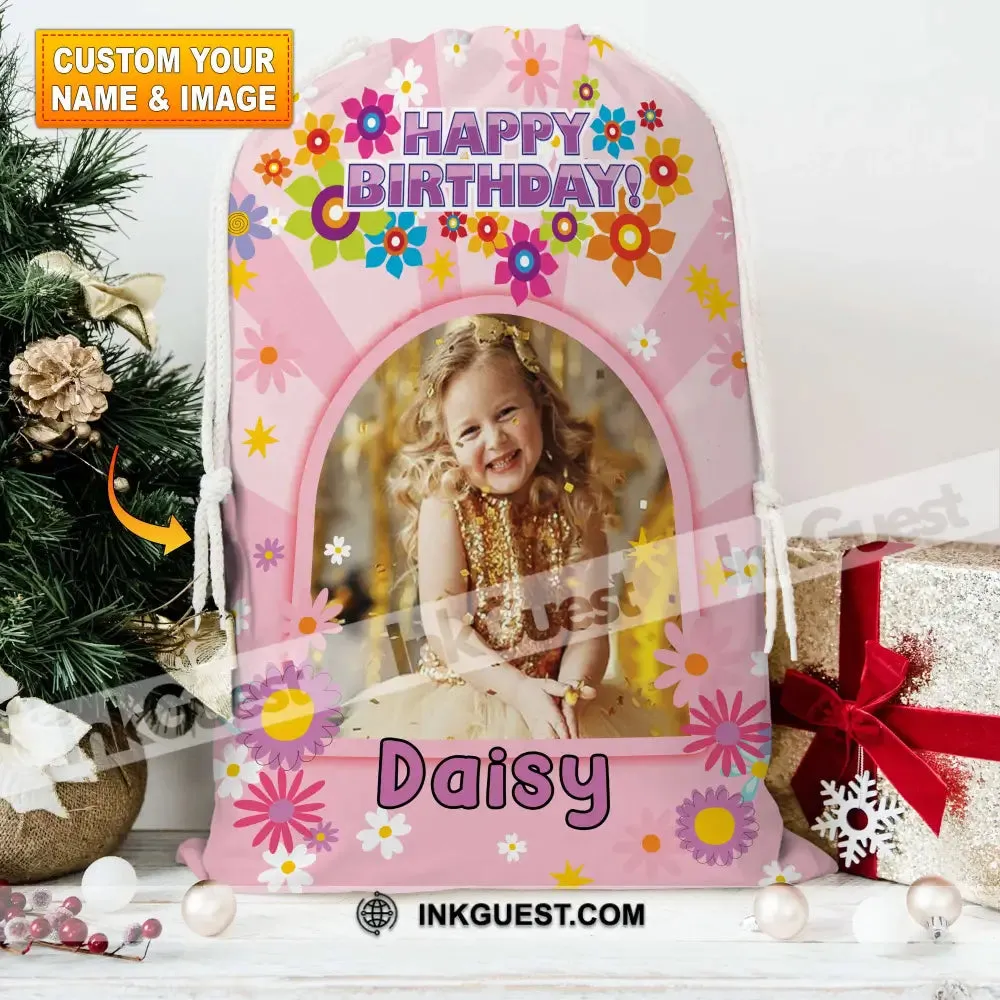 Happy Birthday Bag Personalized Christmas String Bag