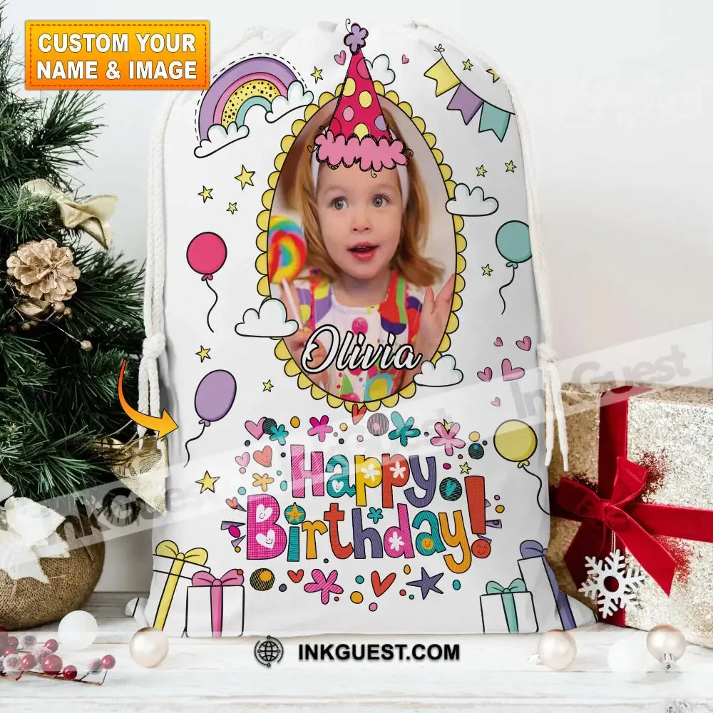 Happy Birthday Gift Bag Personalized Christmas String Bag