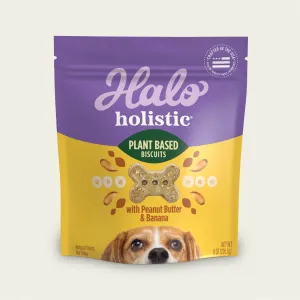 Holistic Plant Based with Peanut Butter & Banana Dog Biscuits 8 oz