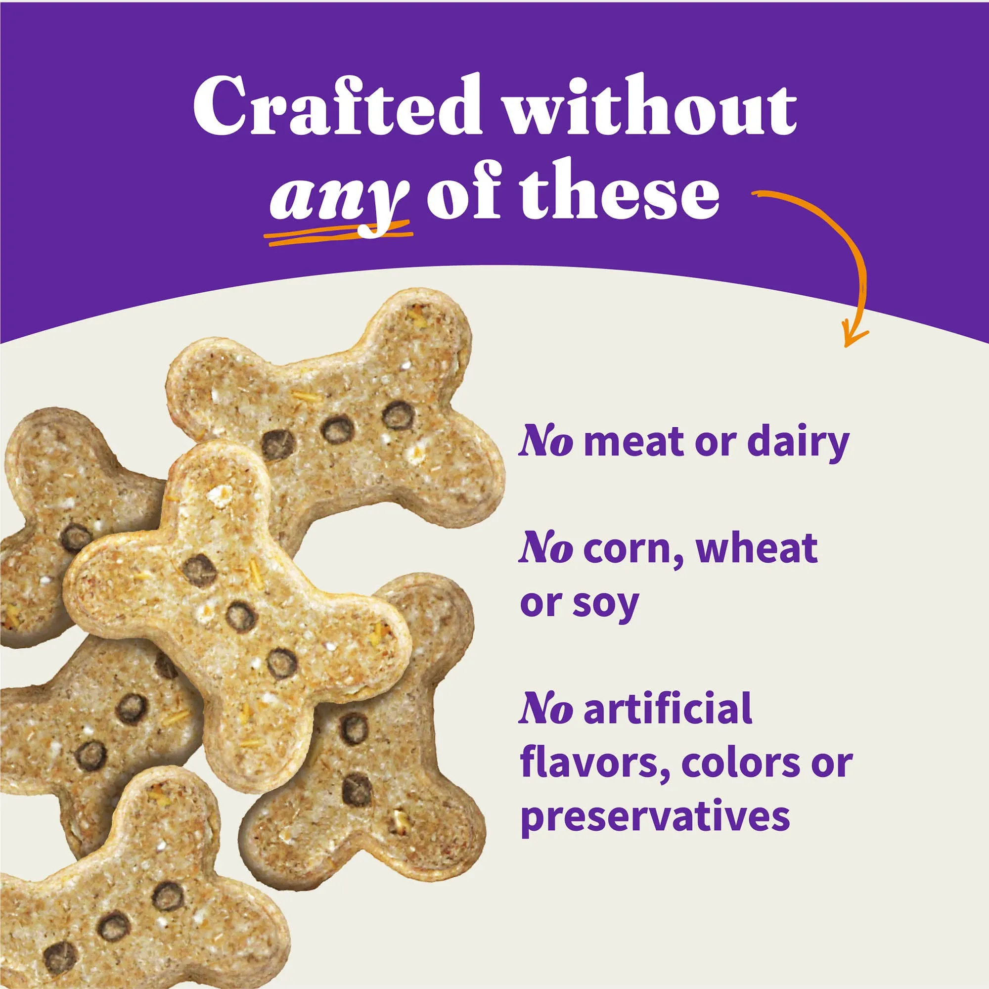 Holistic Plant Based with Peanut Butter & Banana Dog Biscuits 8 oz