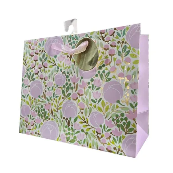 Horizontal Roses Gift Bag - 32cm x 26cm x 10cm