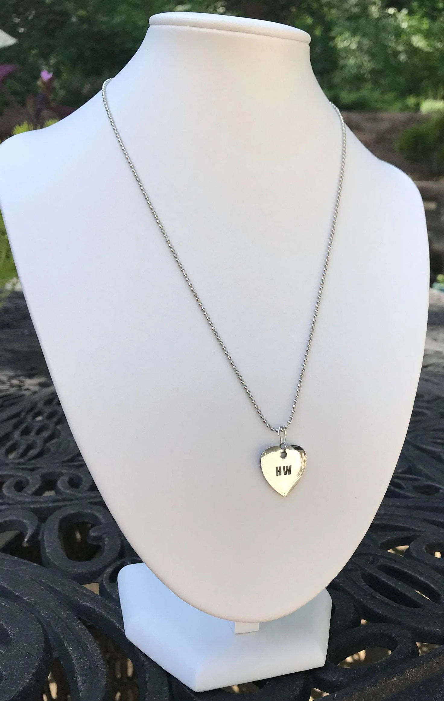 HotWife Mirror Finish Charm Necklace or Anklet - Stainless Steel