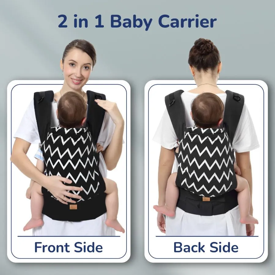Hug Me Ergo 2-in-1 Baby Carrier with Ergonomic Support