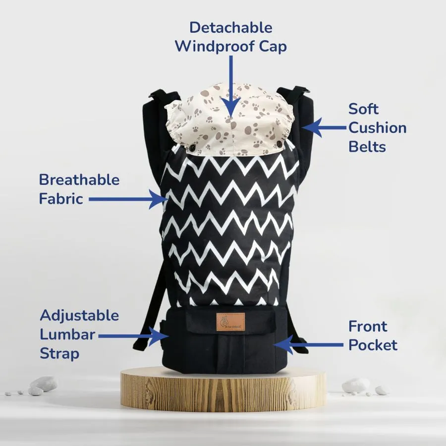 Hug Me Ergo 2-in-1 Baby Carrier with Ergonomic Support