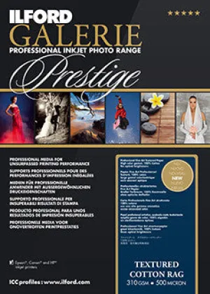 Ilford Galerie - Prestige Textured Cotton Rag 13"x19", 25 sheets