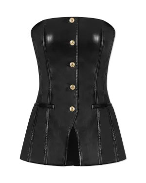 Iman Vegan Leather Top