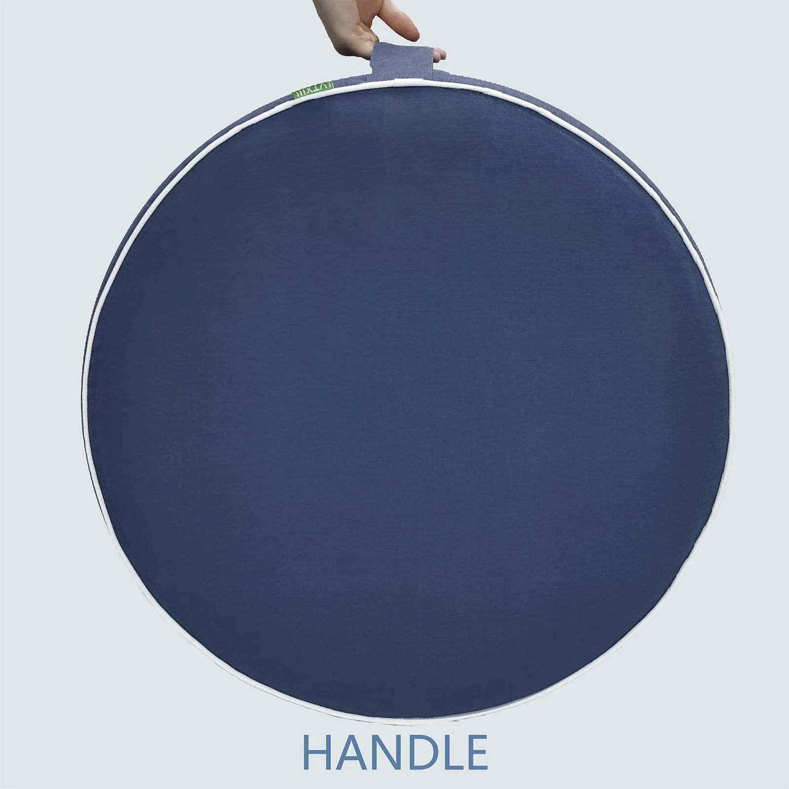 Inflatable Ottoman Navy Textured LVTXIII Outdoor