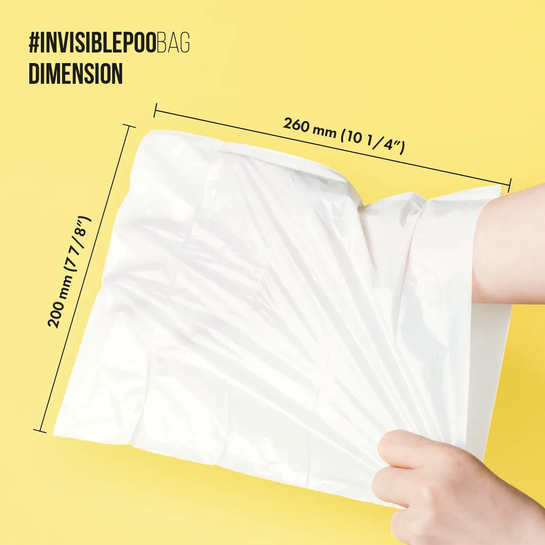 #INVISIBLEPOOBAG (120 Bags Each)
