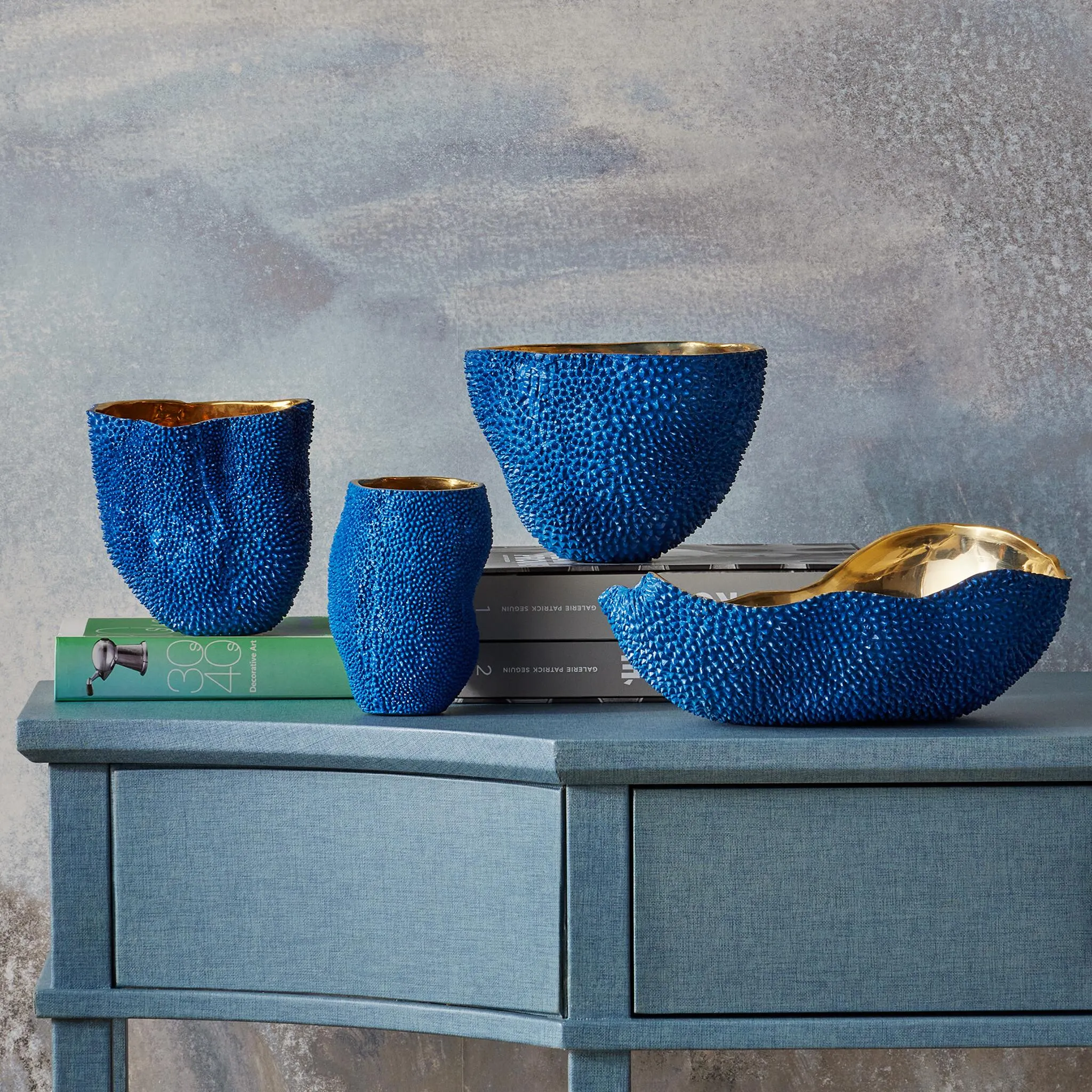 Jackfruit Cobalt Blue Vase