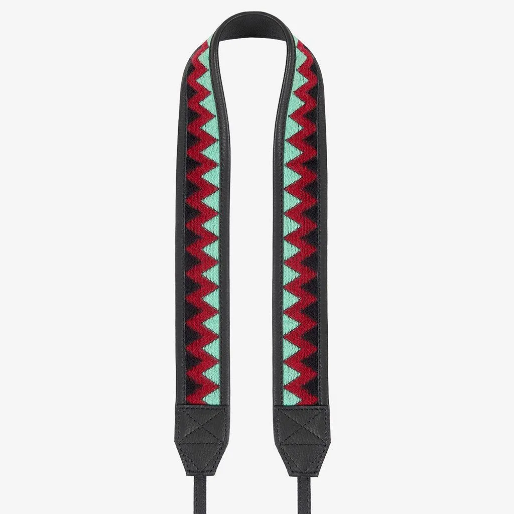 Jaipur #105 - Fabric & Leather camera strap