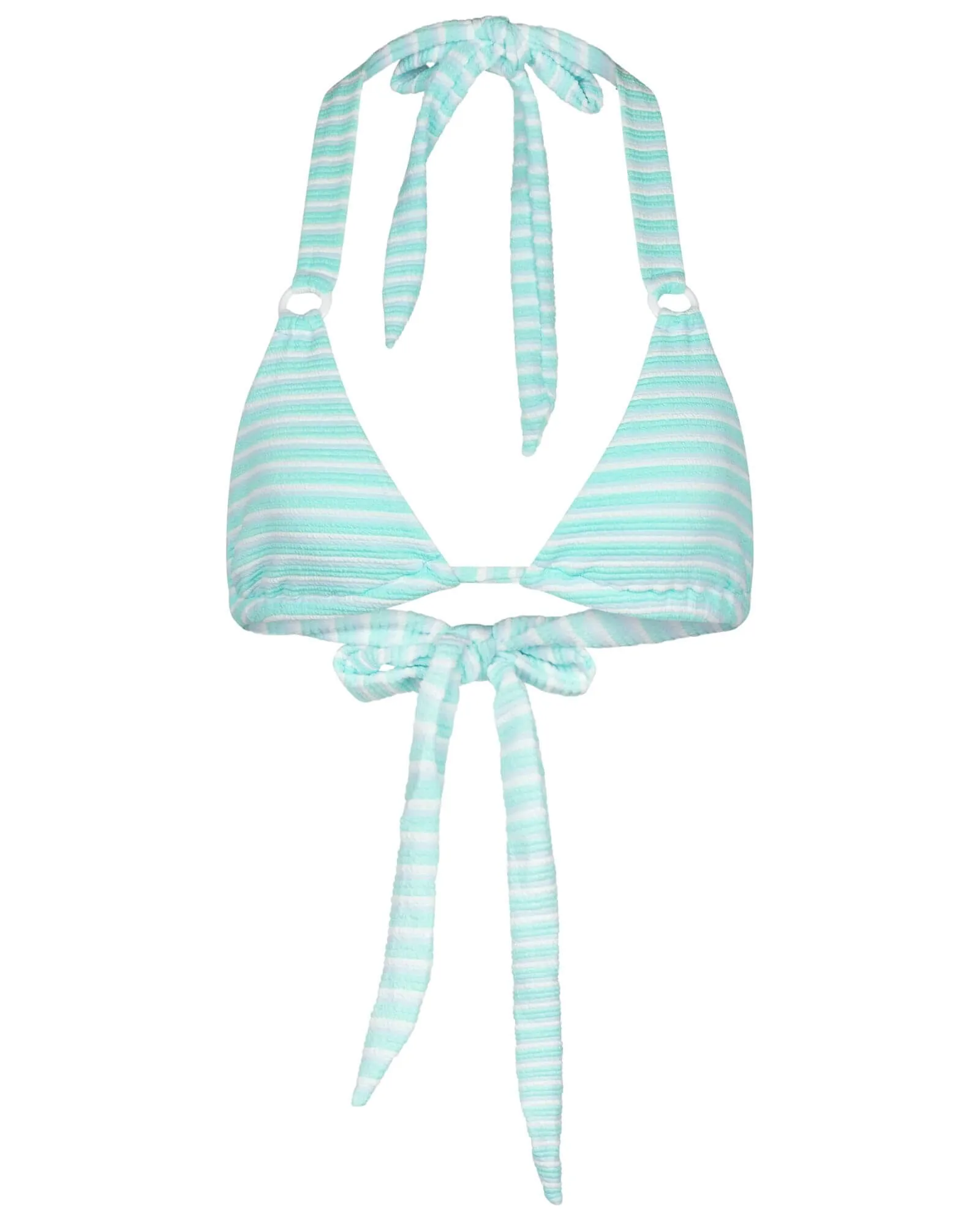 Kiana top - Stripped aqua