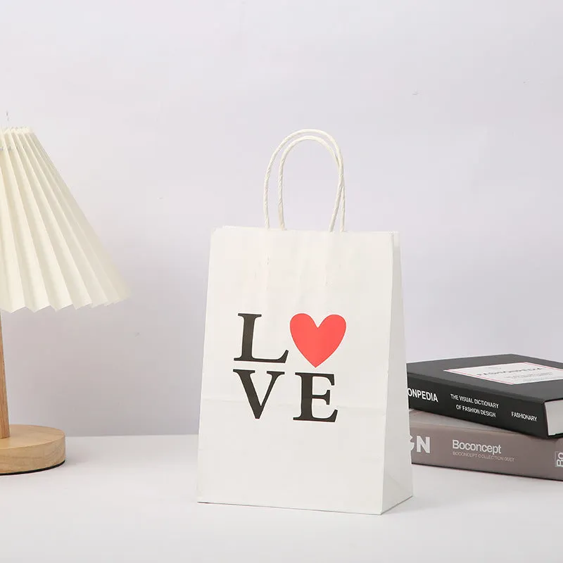 Kraft Paper Bag Love Gift Wrapping