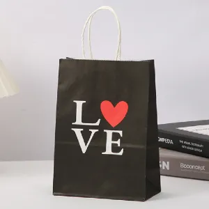 Kraft Paper Bag Love Gift Wrapping