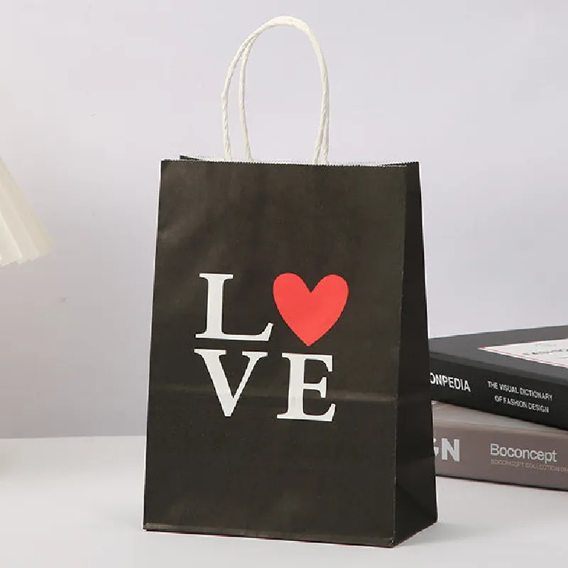 Kraft Paper Bag Love Gift Wrapping