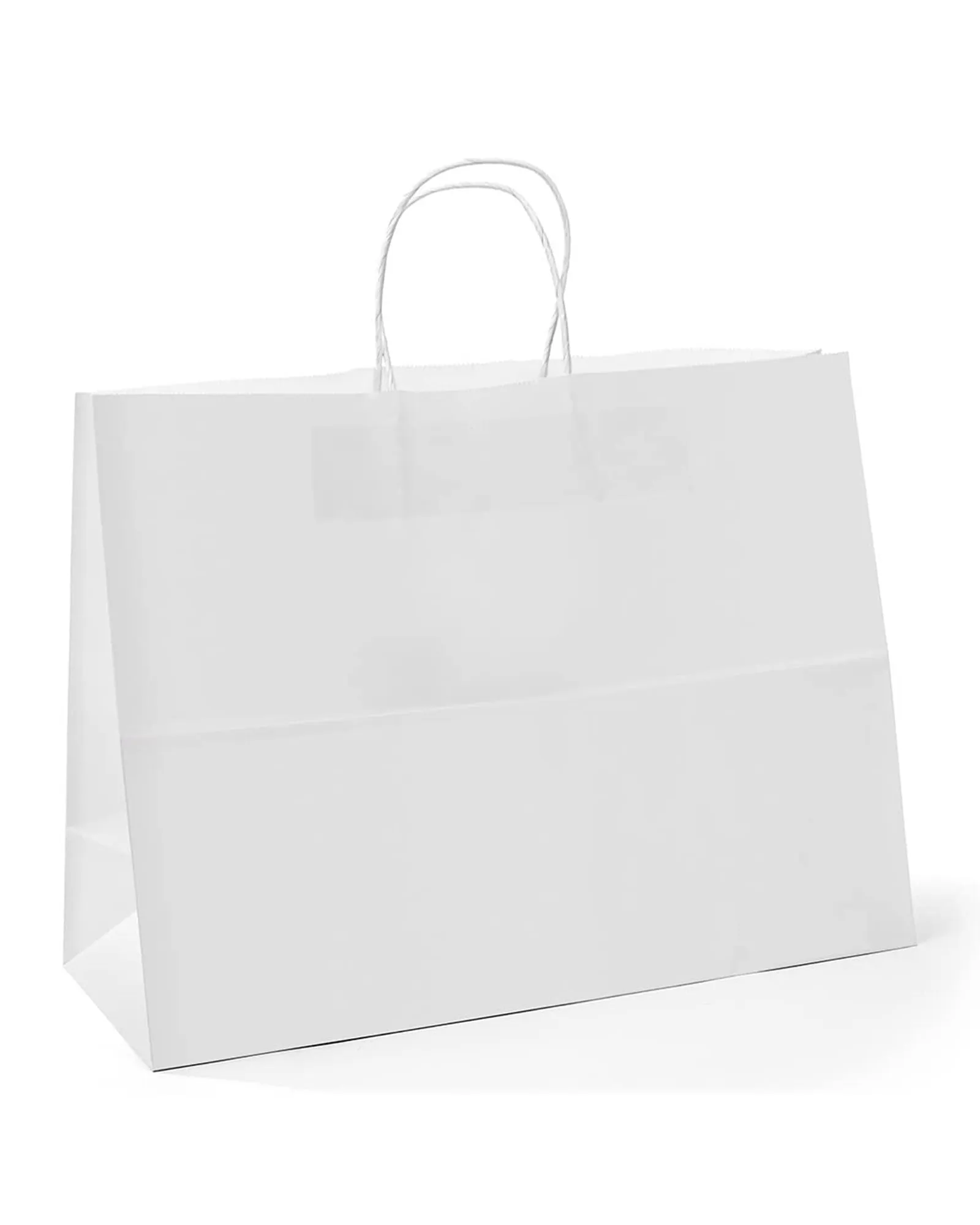 Kraft Paper Gift Bags with Handle 16" x 6" x 12" - White Bulk Pack