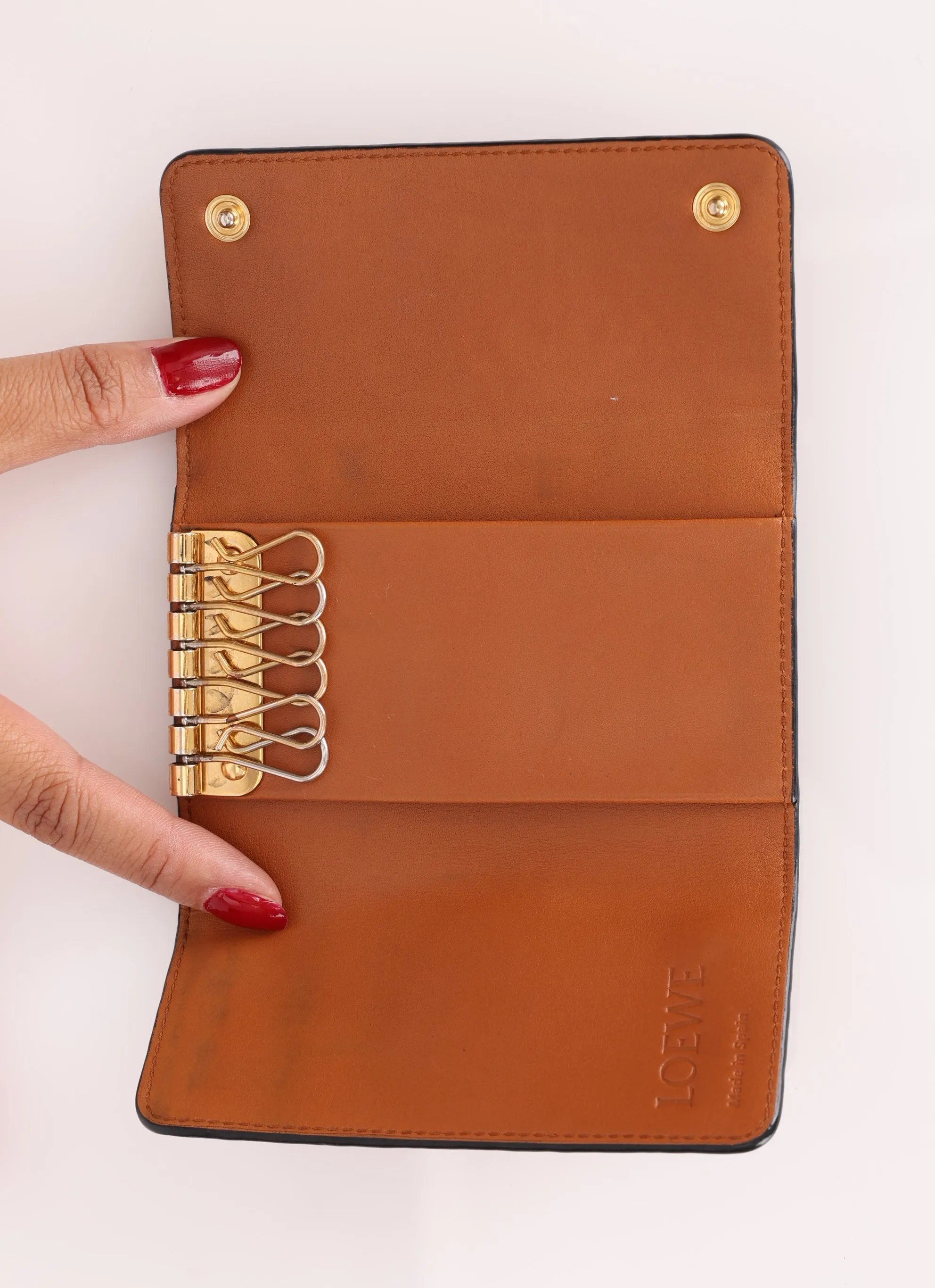 Loewe Anagram Key Pouch w/ Chain