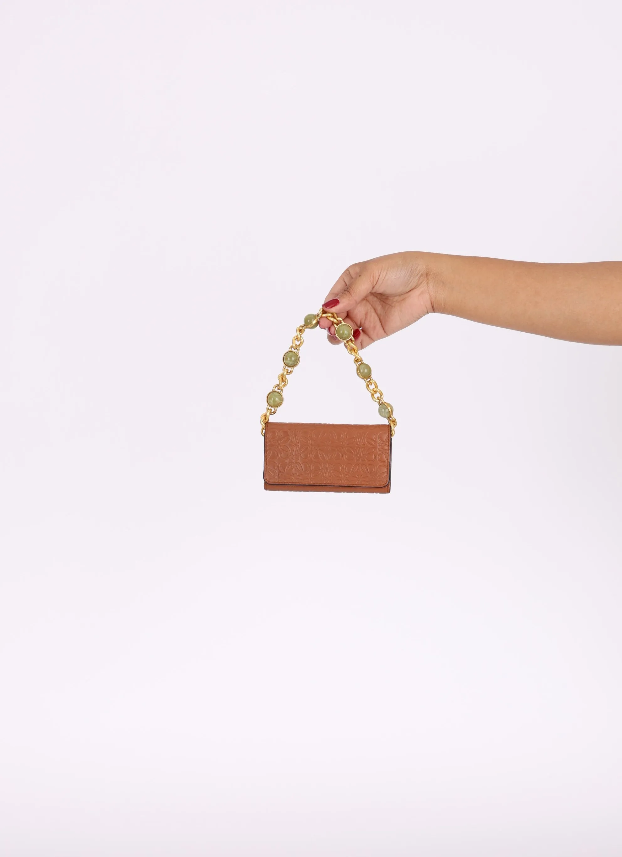 Loewe Anagram Key Pouch w/ Chain