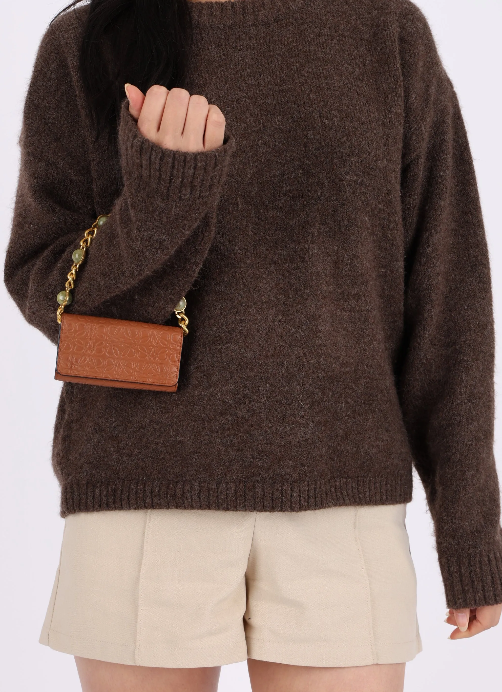 Loewe Anagram Key Pouch w/ Chain