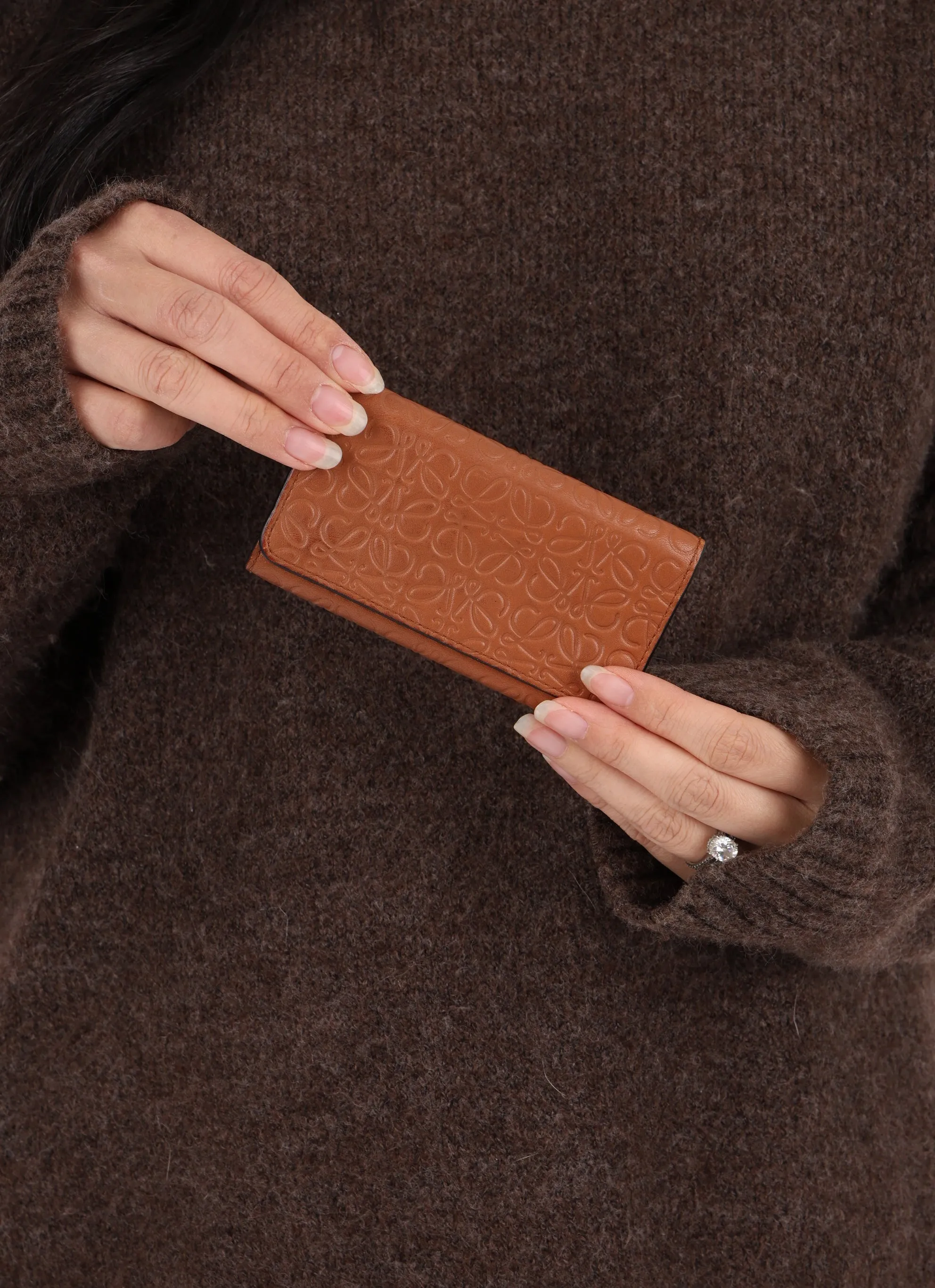 Loewe Anagram Key Pouch w/ Chain
