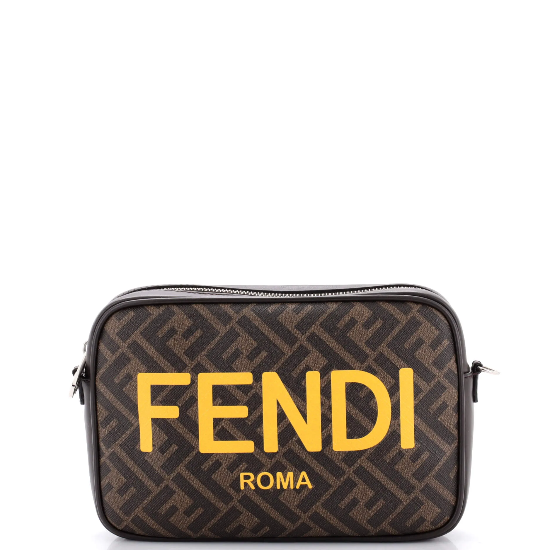 Logo Camera Case Bag Zucca Coated Canvas Medium