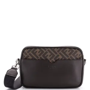Logo Camera Case Bag Zucca Coated Canvas Medium