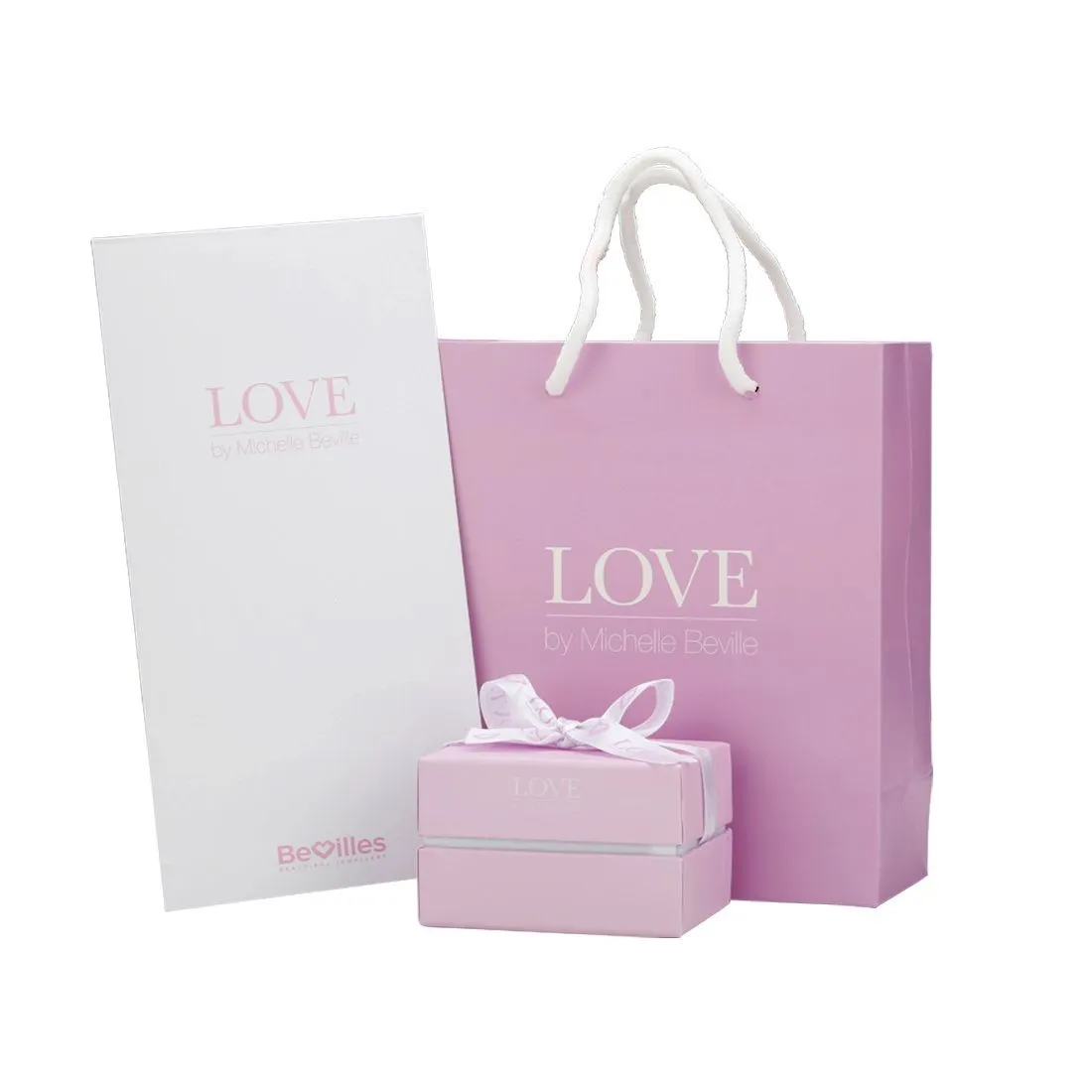 Love by Michelle Beville Double Halo Solitaire Ring with 1.05ct of Diamonds in 18ct White Gold