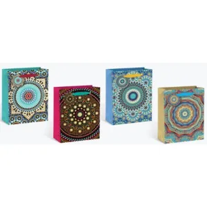 Mandala Pattern Design Medium Gift Bag - 18cm x 23cm x 10cm